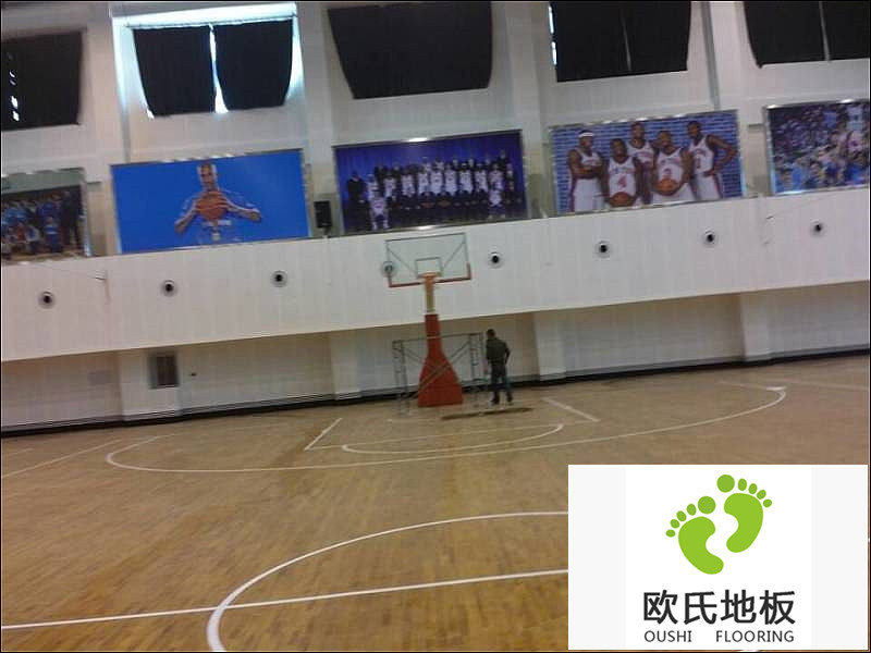 籃球木地板安裝完畢之后，如何進(jìn)行劃線