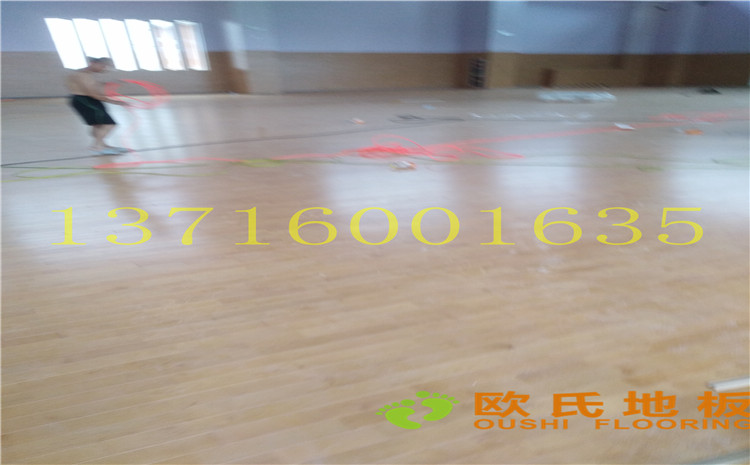 江蘇鹽城西環(huán)路小學體育館木地板案例